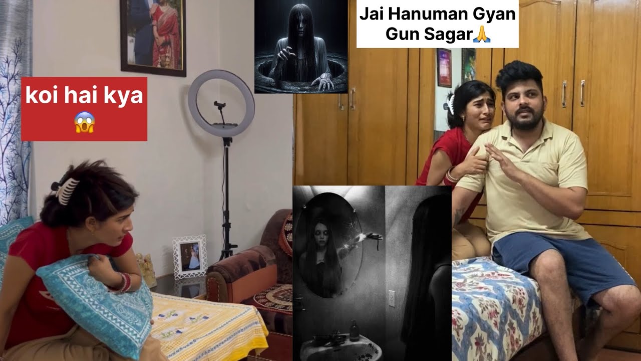 Ghost prank on wife || Shhhhh…..🤫 koi hai ||Shivam and Babita || #ghost #prank