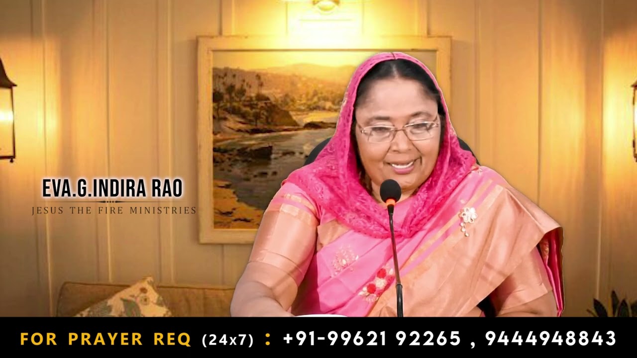 நீதியின் சூரியன் உதிக்கும்_ Eva.G.INDIRA RAO || Jesus The Fire Ministries || cell- 9962192265