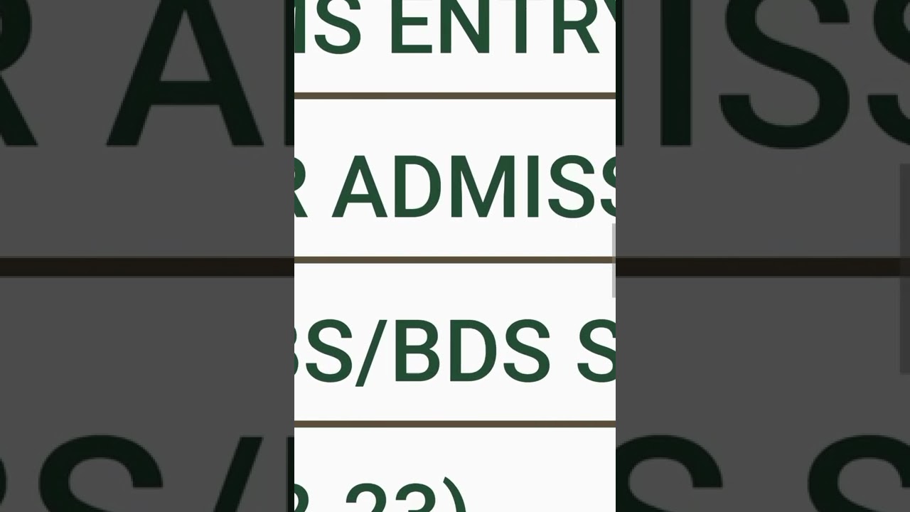 NUMS 2022 registration started mdcat 2022