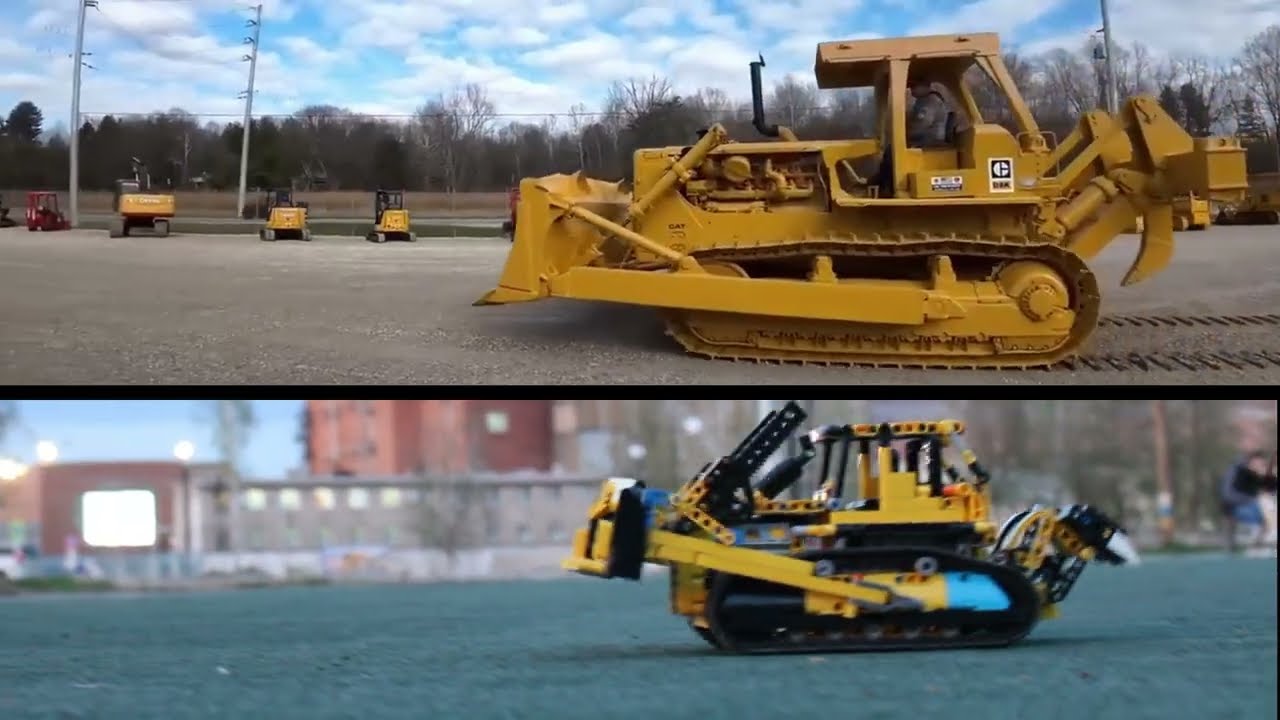 Mould King 17024 Бульдозер Caterpillar D8K