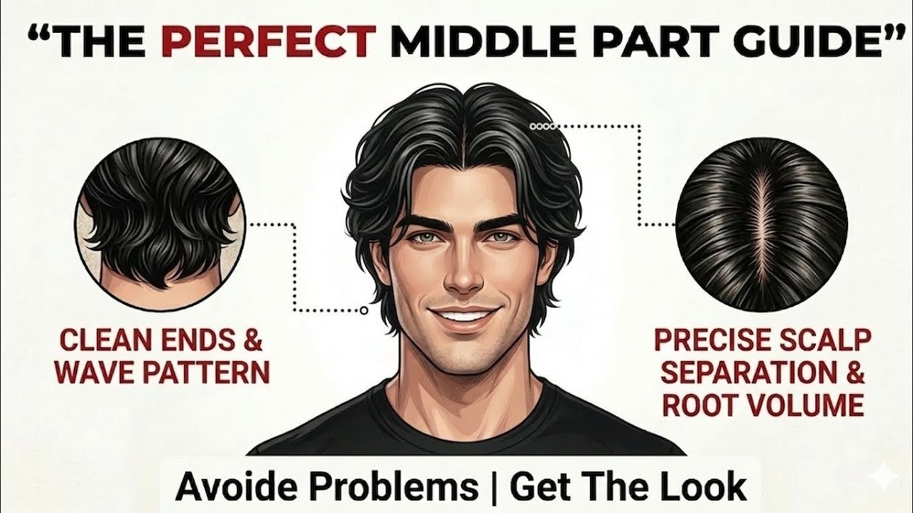 The Perfect Middle Part Guide | Avoid These Mistakes | Men's Hair Guide 2026