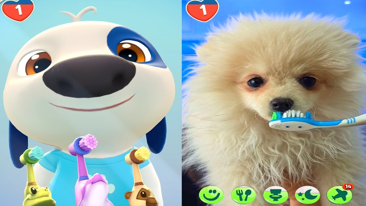 Real Puppy vs My Talking Hank Islands – Who Did It Better? 🐶