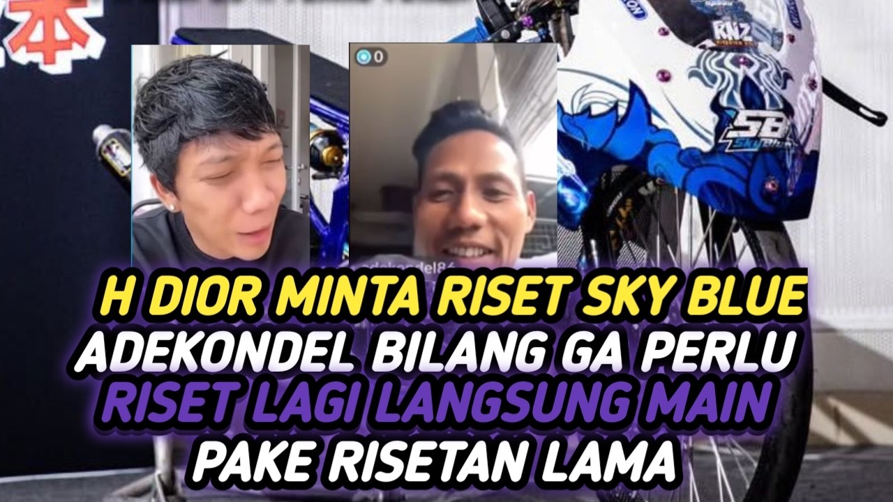 NINJA SKY BLUE ADE KONDEL SURUH HAJI GOFUR JANGAN DI RISET LAGI PAKE RISETAN LAMA AJA UDAH OKE