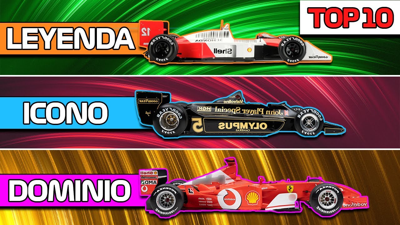 ¿Cuáles son los MEJORES Coches de Formula 1 de la HISTORIA? 💥 TOP F1 | Ferrari, McLaren, Lotus...