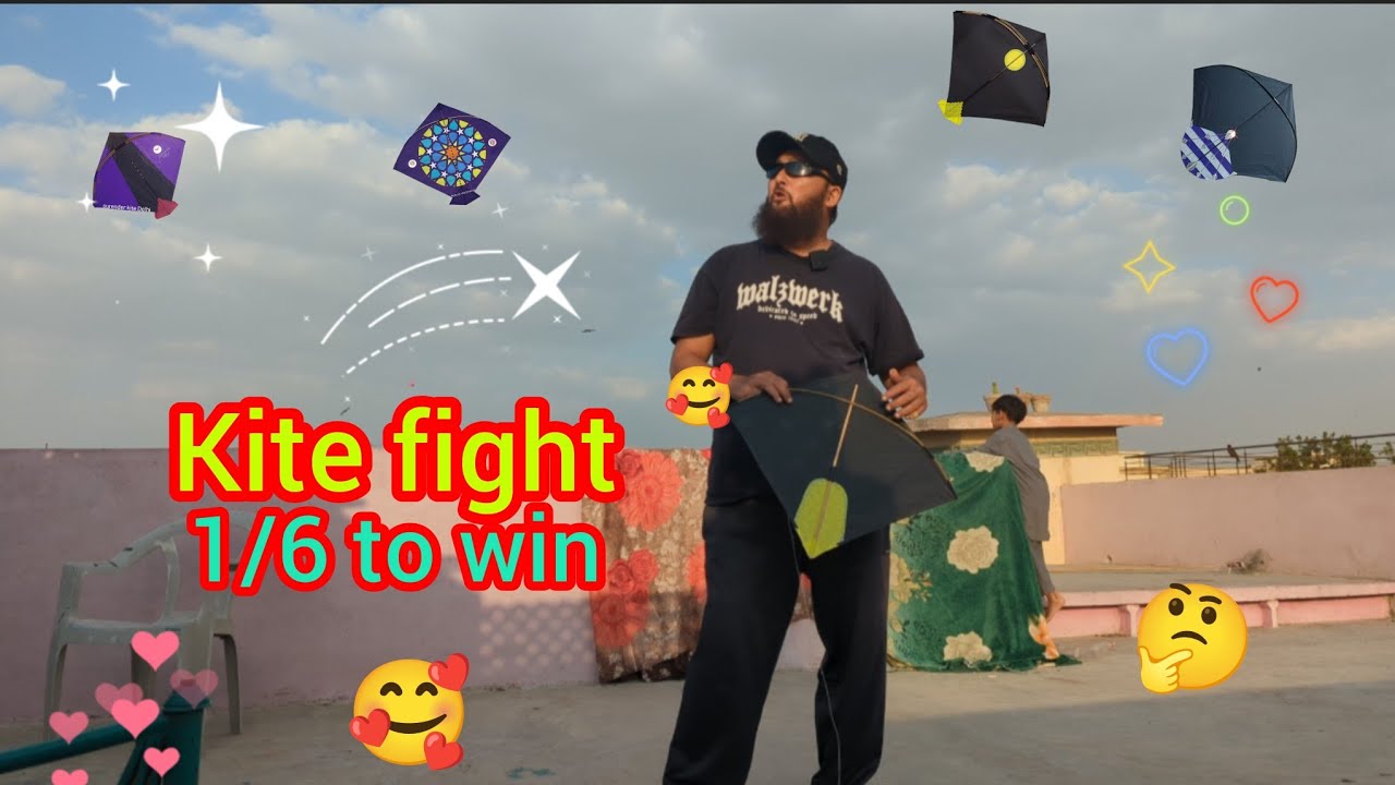 Kite fight 1/6 to win||lahore basant||kite