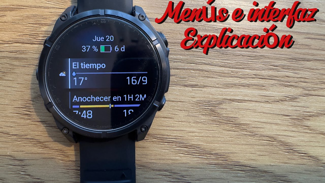 Garmin fénix 8 todos los menús  interface y opciones explicados 🔥⌚️