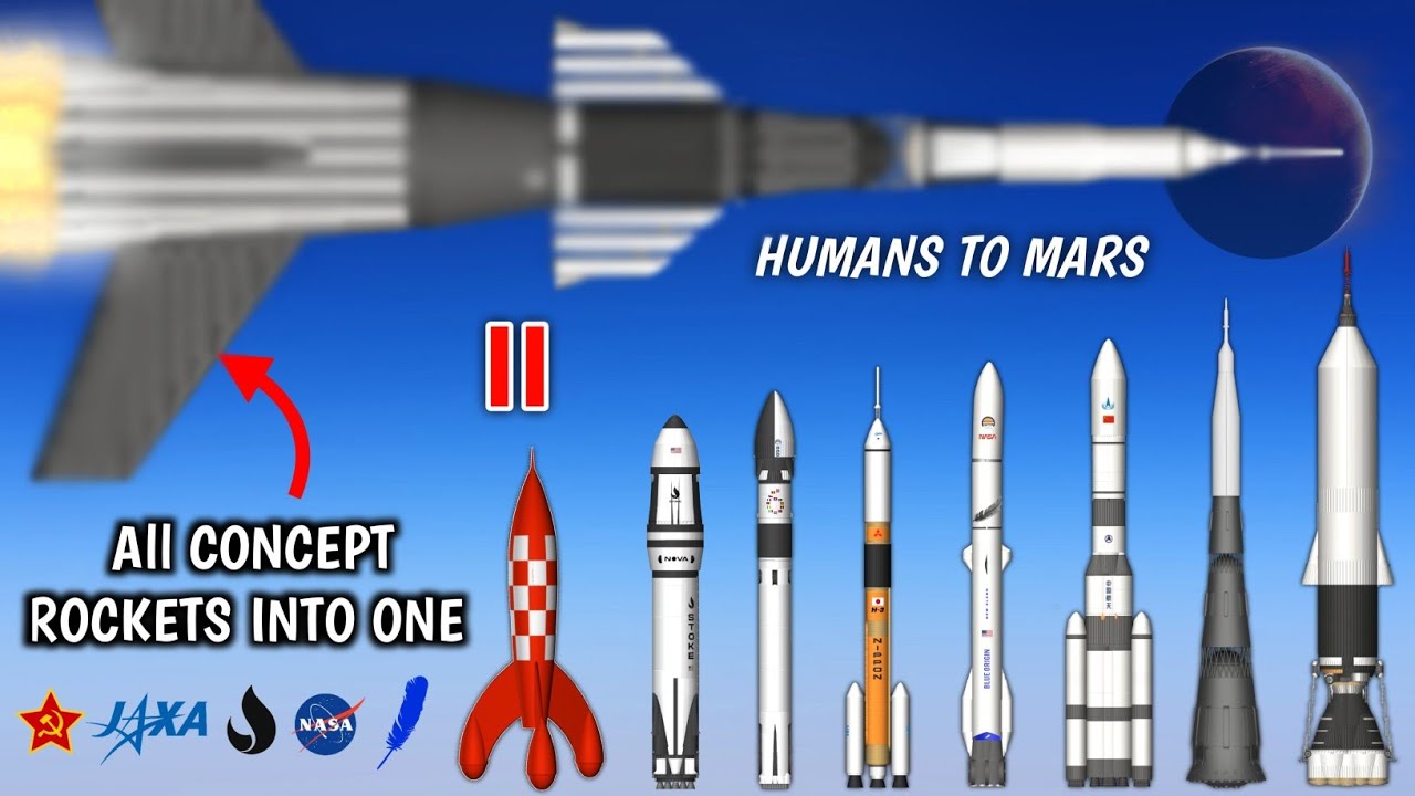 World's All In One Ultimate Rocket Launch Humans To Mars in Spaceflight Simulator