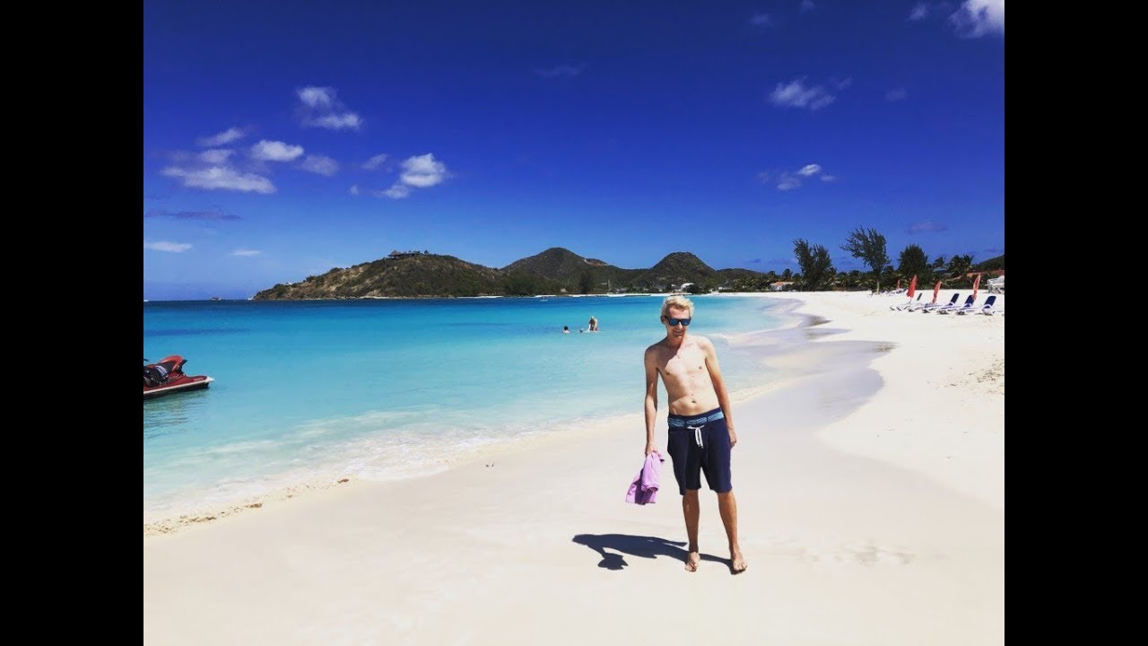 Antigua Jolly Beach walk around paradise beach Travel Vlog GoPro HD