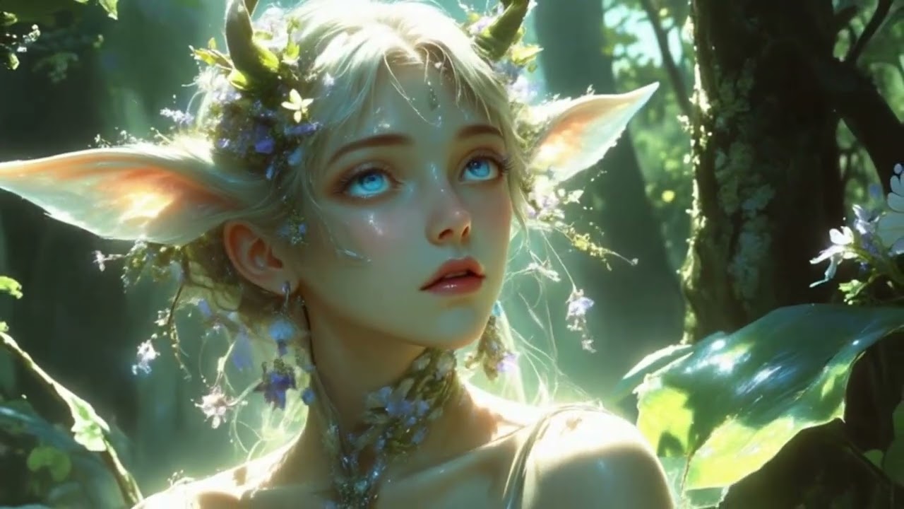 Sunlit Elven Forest 🌿✨ | A Magical Woodland Dream [AI Music Video]