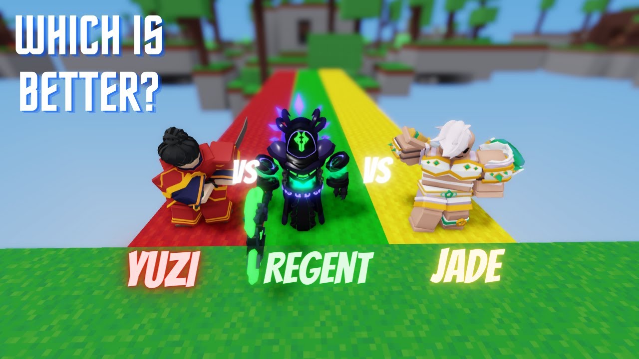 Yuzi vs Void Regent vs Jade : Which is truly the best? (Roblox Bedwars)