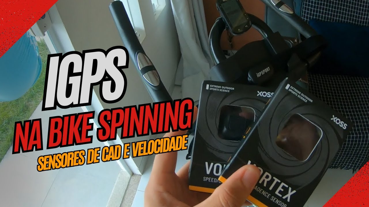 IGPS BSC200 + SENSORES CAD e VEL XOSS na BIKE SPINNING! TREINO NO STRAVA!