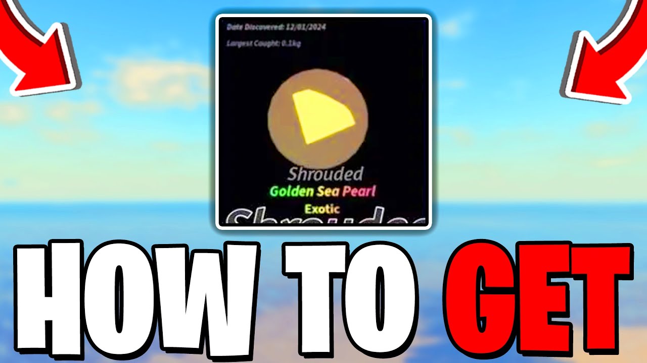 Как получить жемчужину из золота и жемчужину в игре Fisch! Roblox