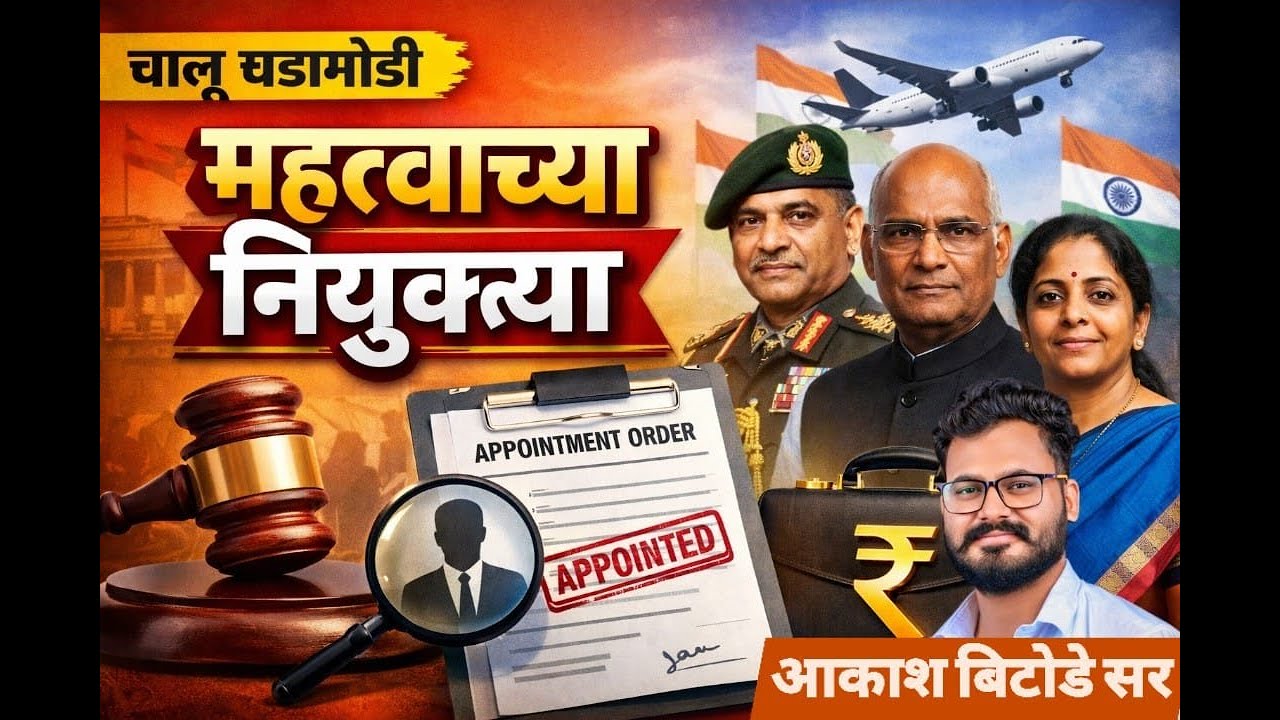 महत्त्वाच्या नियुक्त 2026