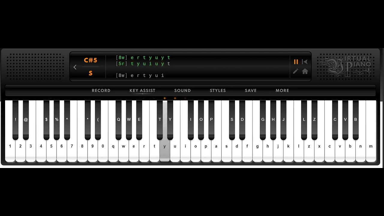 Niềm vui ngợi sáng | Đàn Piano | Virtual Piano Online