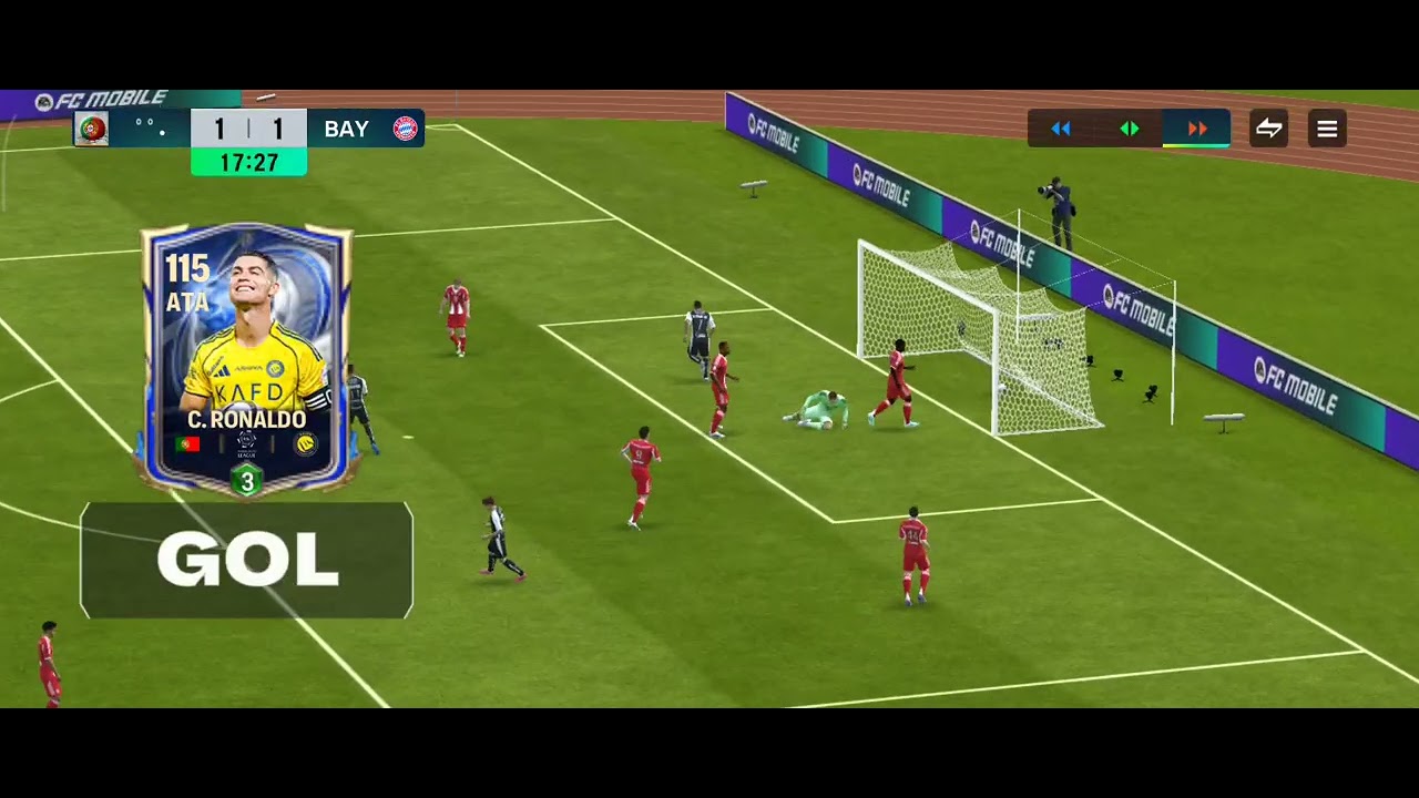 Jogando FC mobile
