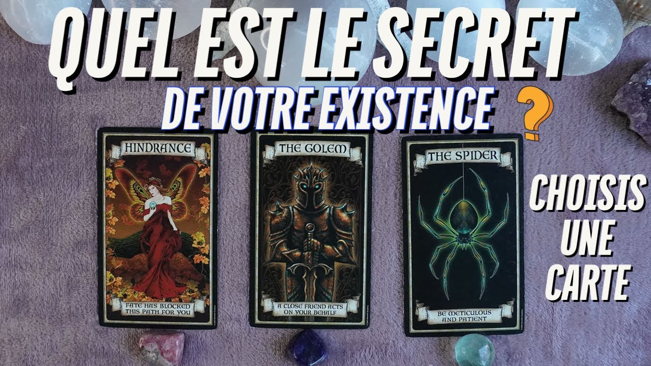 QUEL EST LE SECRET DE VOTRE EXISTENCE 🪐🙊🌙CHOISIS UNE CARTE