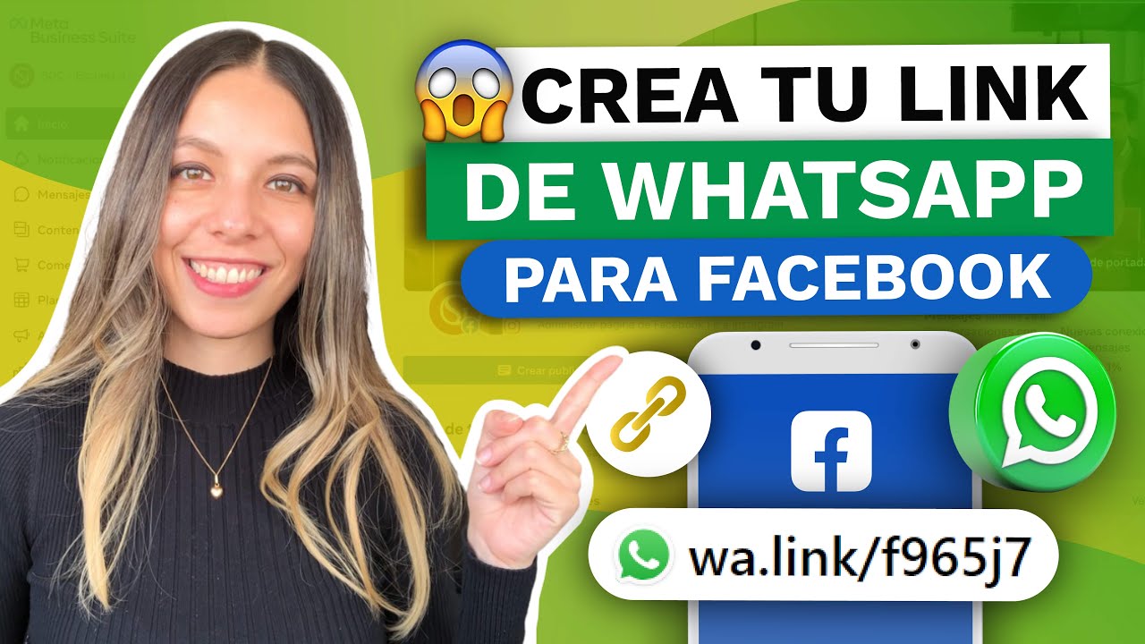 COMO CREAR UN ENLACE DE WHATSAPP PARA FACEBOOK 😱