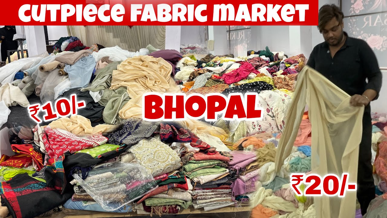 स्पेशल वाईट कपड़ा | CUT PIECE MARKET BHOPAL | COTTON CUT PIECE FABRIC WHOLESALE | SHTARTING SUITING