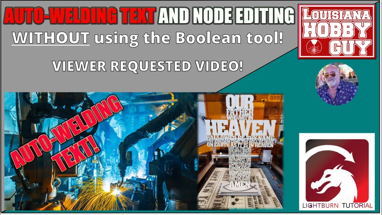 🎅🏽 Auto-Welding Text & Node Editing, Advanced tutorial and the Our Father Prayer Cross!