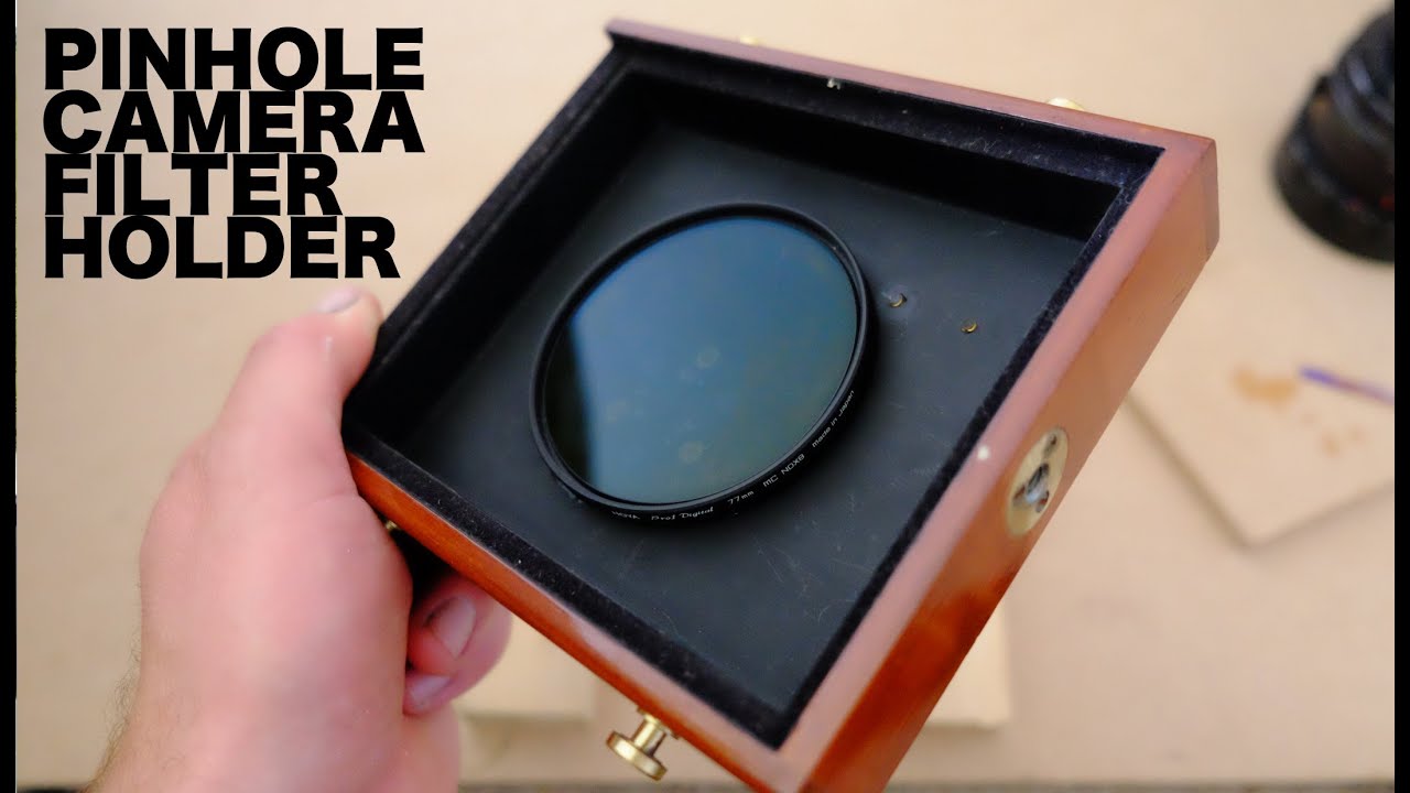 Fitting a filter holder to my Zero Image 4x5 pinhole camera.