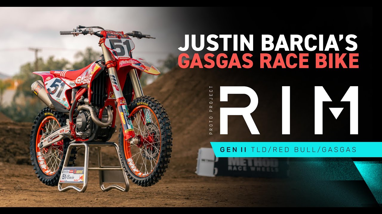 Justin Barcia's 2022 Troy Lee Designs / Red Bull / GASGAS  Supercross race bike.