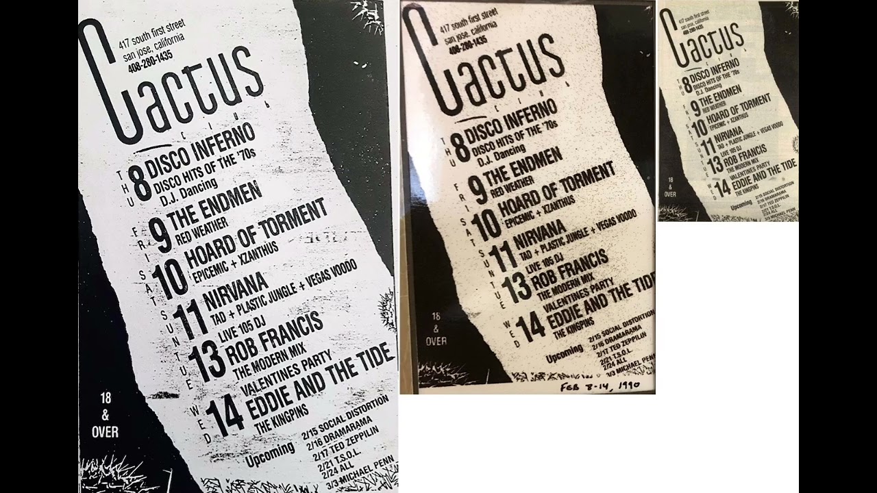 Nirvana - 02/11/90 Cactus Club, San Jose, CA, US - Negative Creep