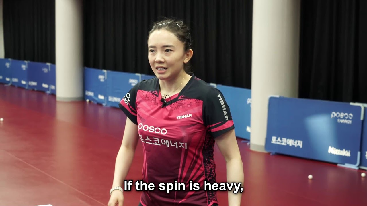 Jeon Ji-hee Forehand and Backhand Topspin Part 2