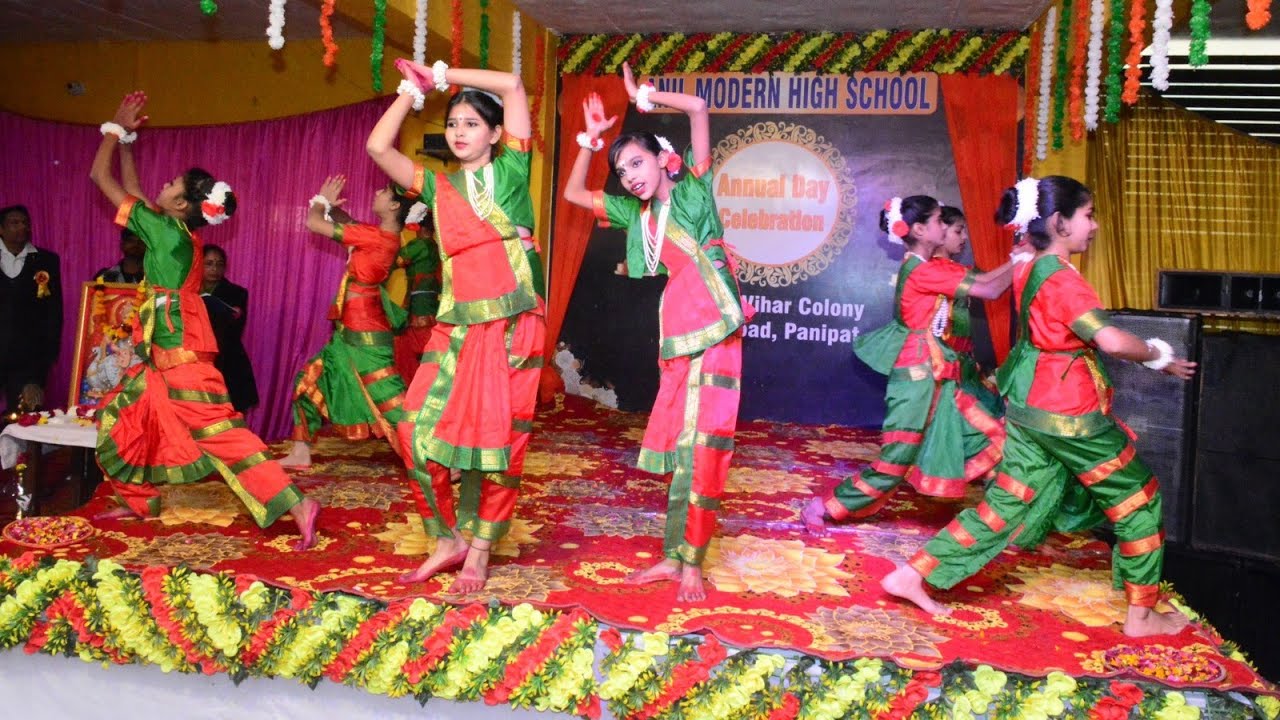 Lavani Dance Theme || School Dance Performance||Annual Function || Anil High Modern School || 