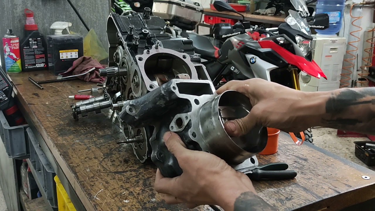 Armado del Motor completo de Kawasaki de KLR 650 parte II, cilindro, culata y tapa...