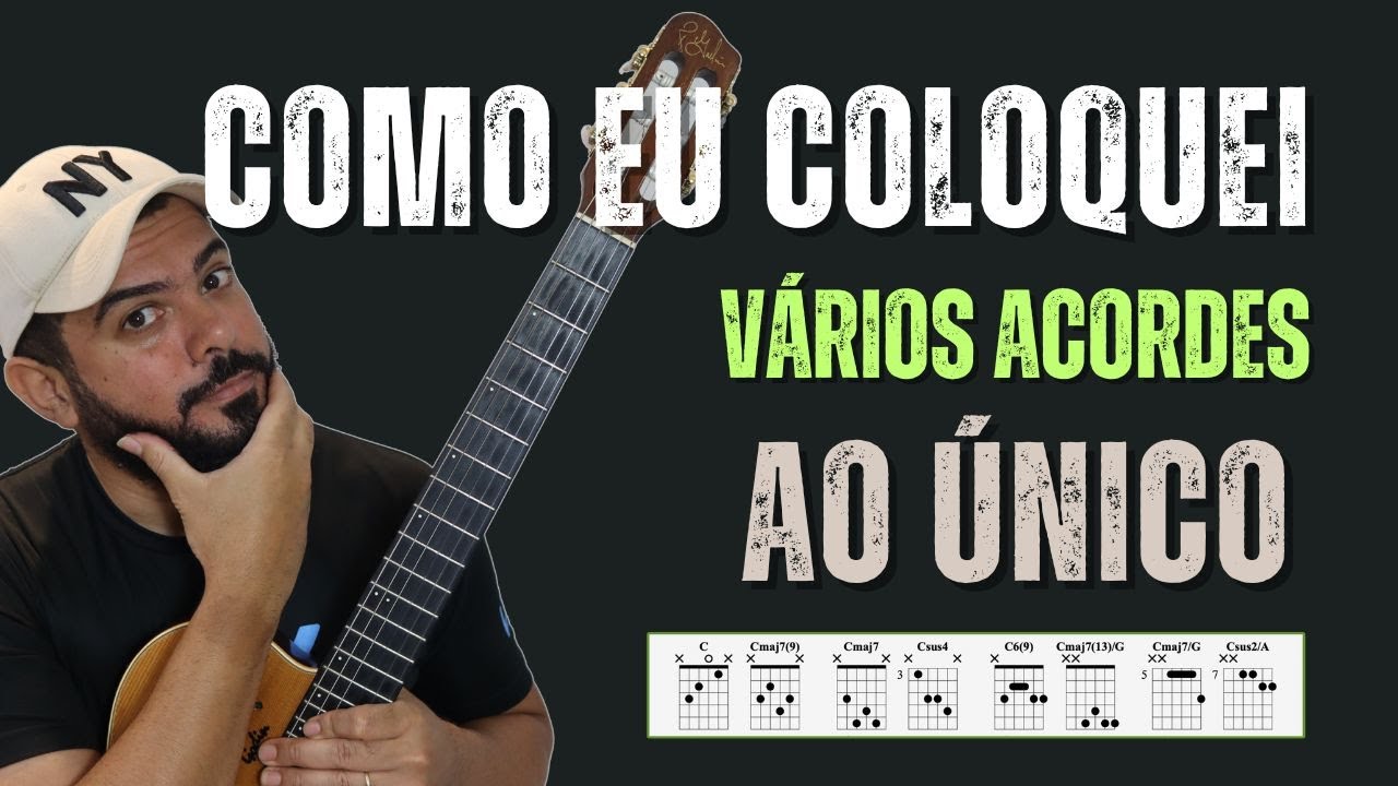 VÁRIOS ACORDES  AO ÚNICO | AULA COMPLETA + PDF