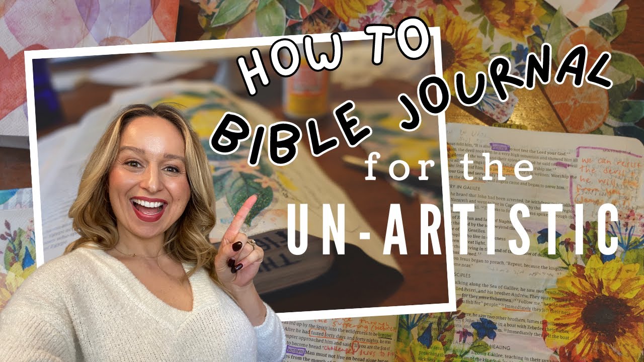 Want to Bible Journal but you’re not artistic? The BEST CREATIVE HACK EVER! + Bloopers