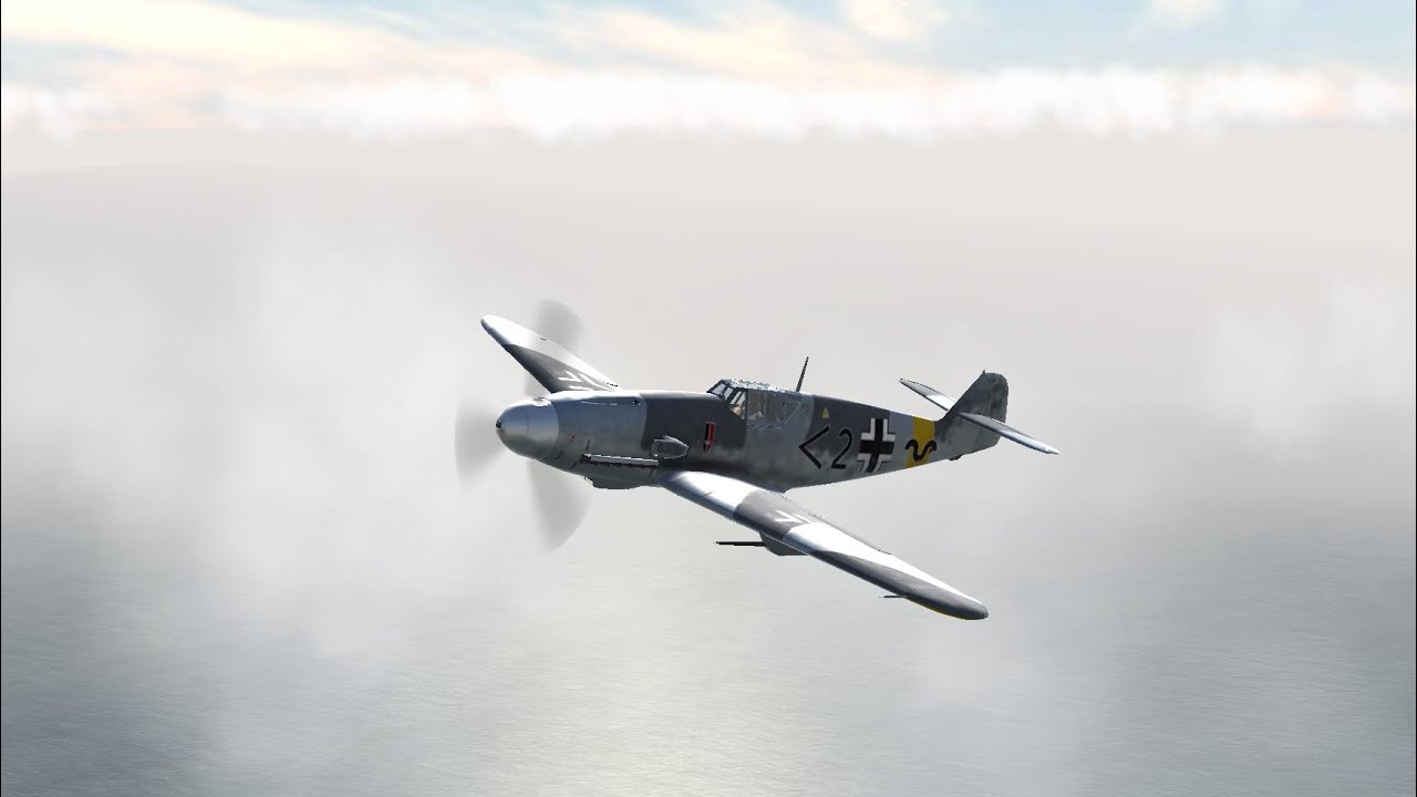 Bf109-G2 Vs Spitfire MK.Vb over Calais Marck airfiled of German Gunship Sequel WW2 ( Android/ iOS ) 