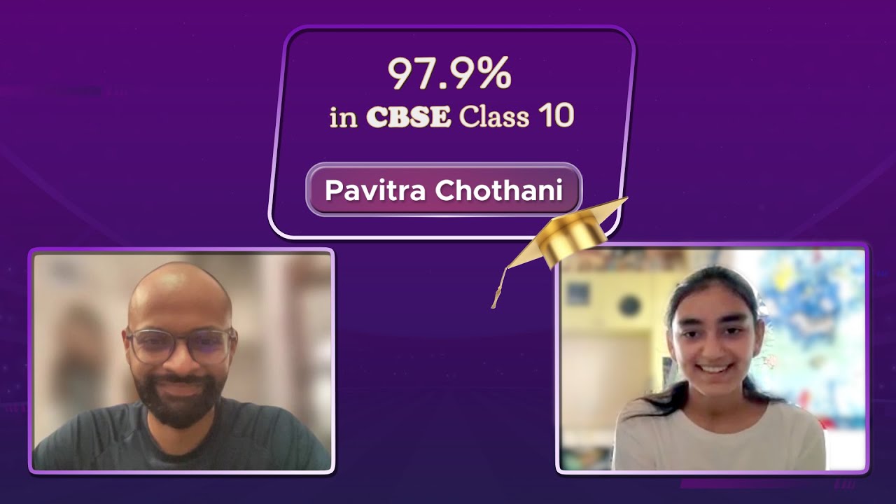 97.9% in CBSE Class 10 | Pavitra Chothani #byjus #success #successstories cbseclass10 #proudparents
