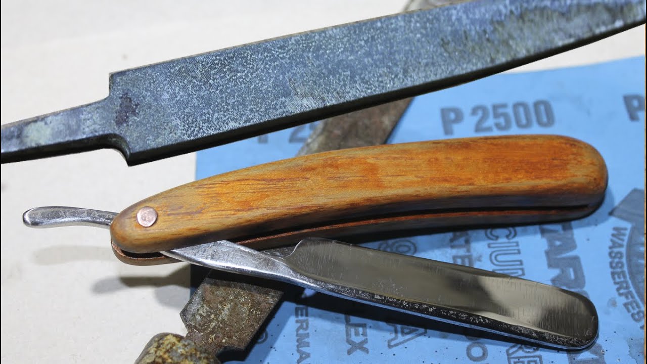 DIY ОПАСНАЯ БРИТВА ИЗ НАПИЛЬНИКА\Dangerous razor from old filer