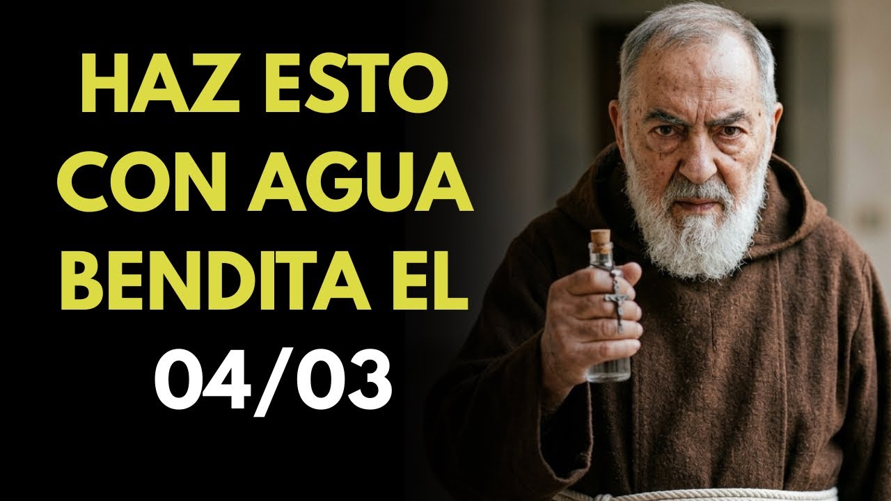 MES DE SAN JOSÉ: 2 COSAS QUE NECESITAS HACER CON AGUA BENDITA – EL PADRE PÍO ALERTA