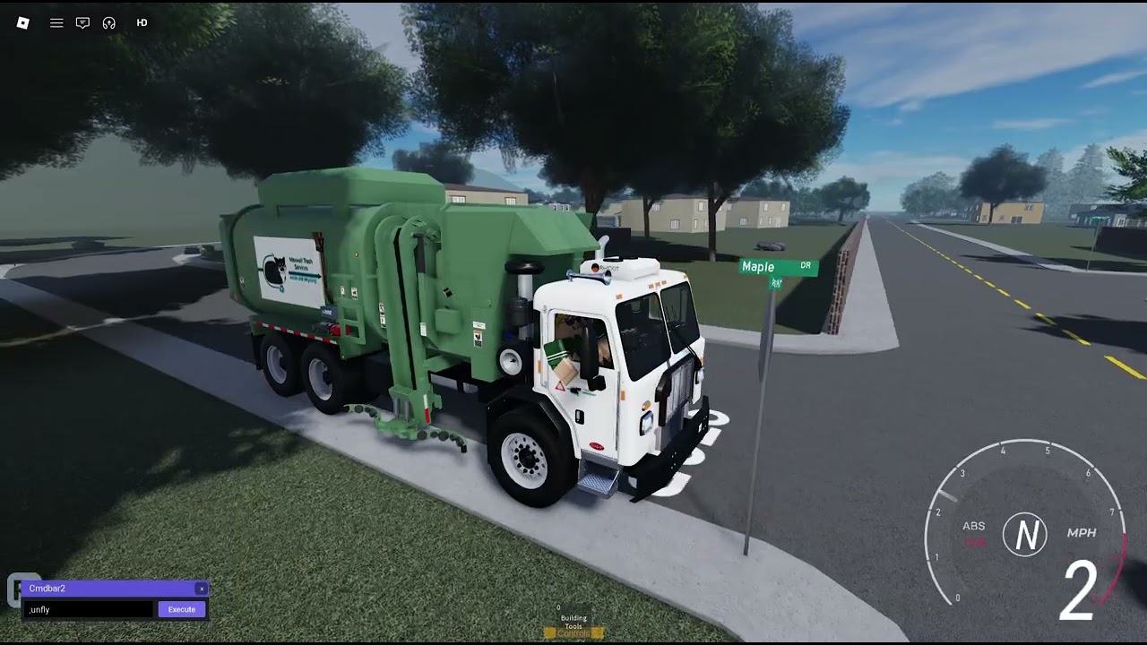 Maxwell Trash Services Peterbilt 520 Amrep HX-450 Side Loader