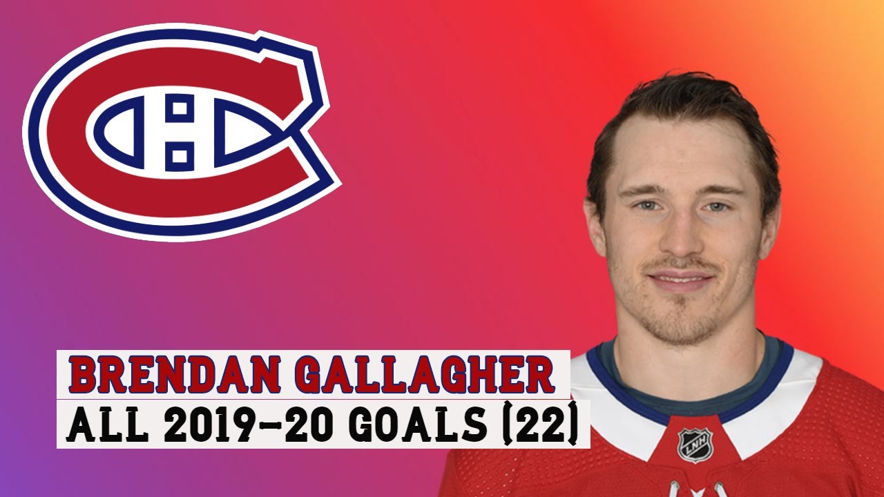 Brendan Gallagher (#11) All 22 goals of the 2019-20 NHL Season
