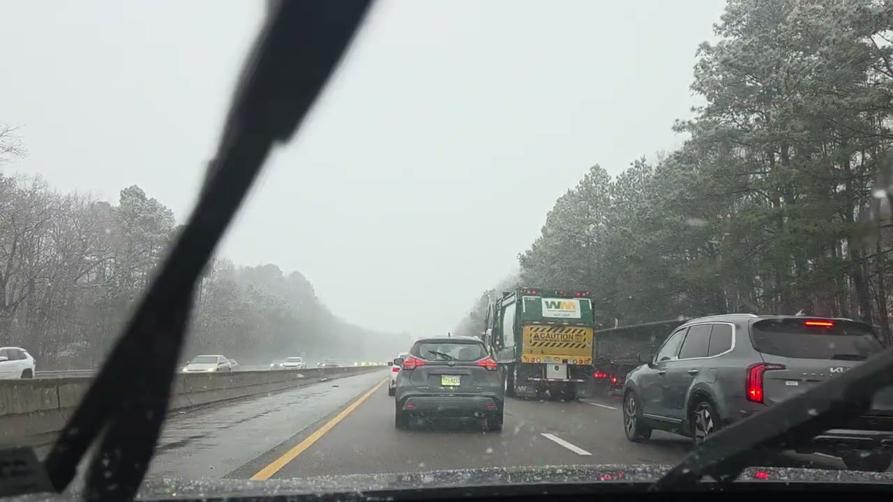 Heading home from Petersburg in snow