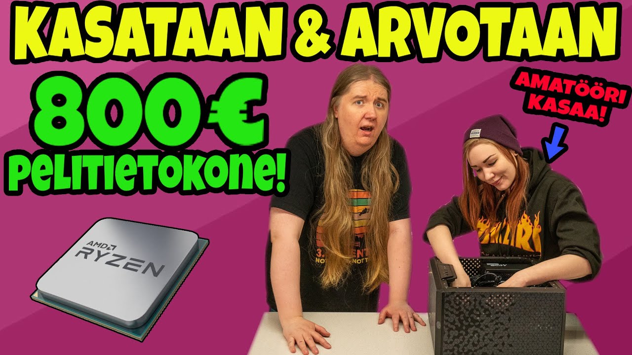 Kasataan ja ARVOTAAN 800€ pelitietokone!?! Mirka kasaa!!