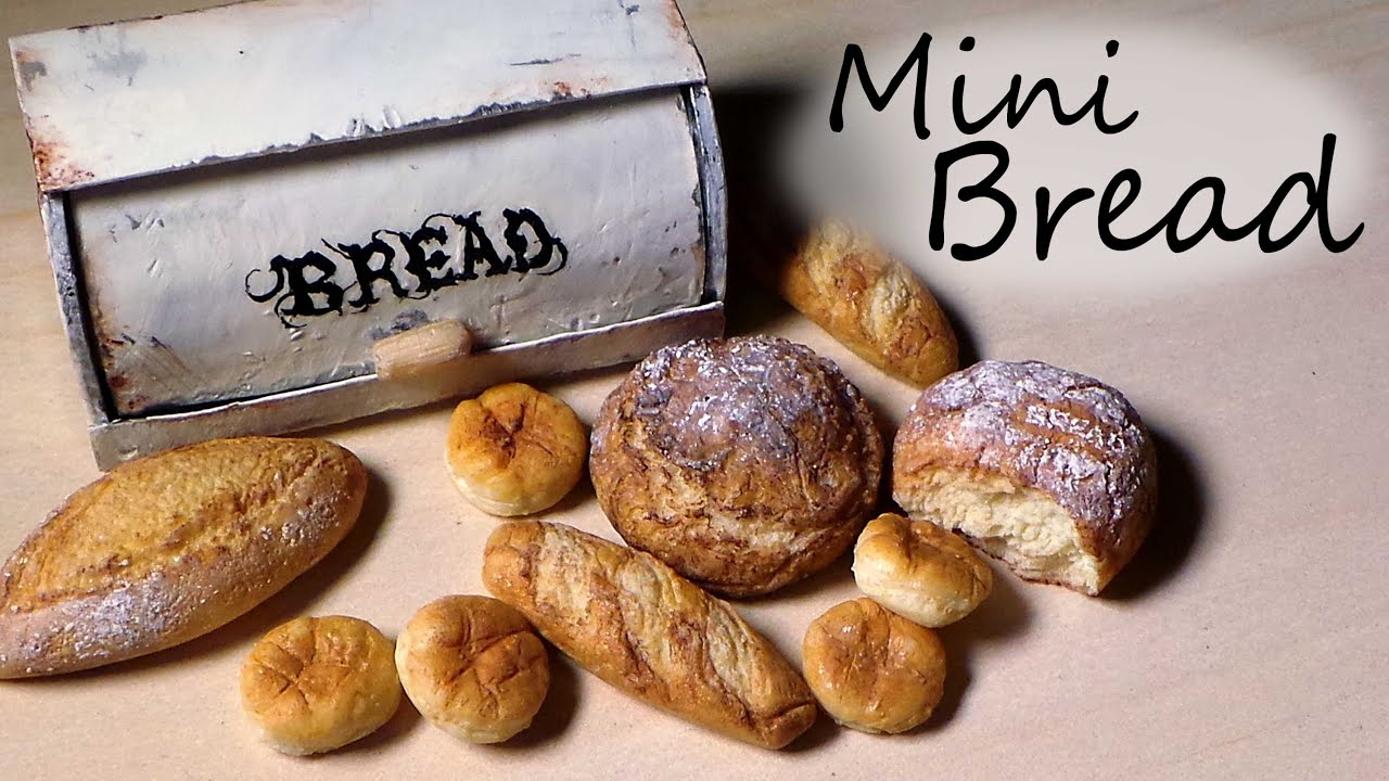 Polymer Clay Tutorial; 5 Types Of Bread - Miniature Food