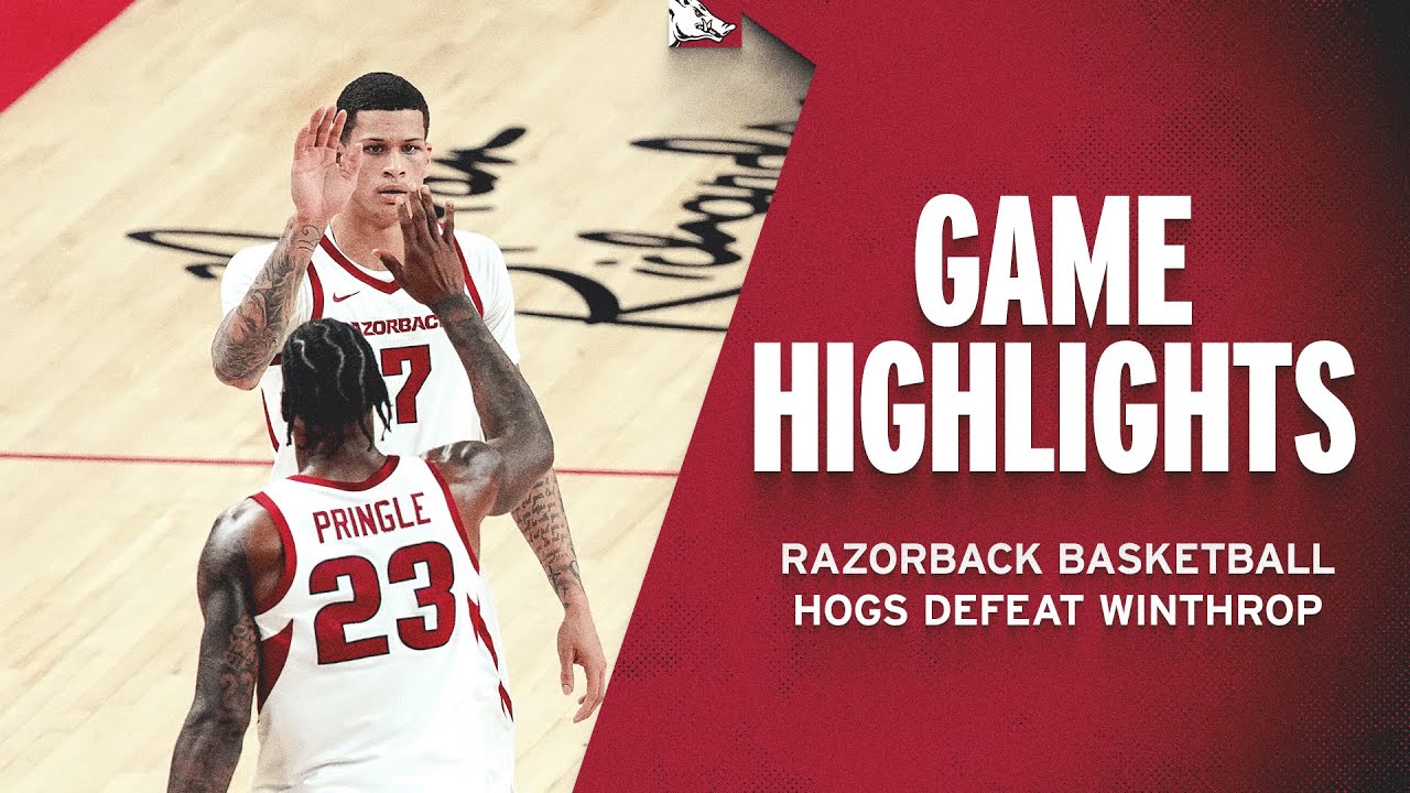 Highlights: Hogs Defeat Winthrop | RAZORBACK BASKETBALL