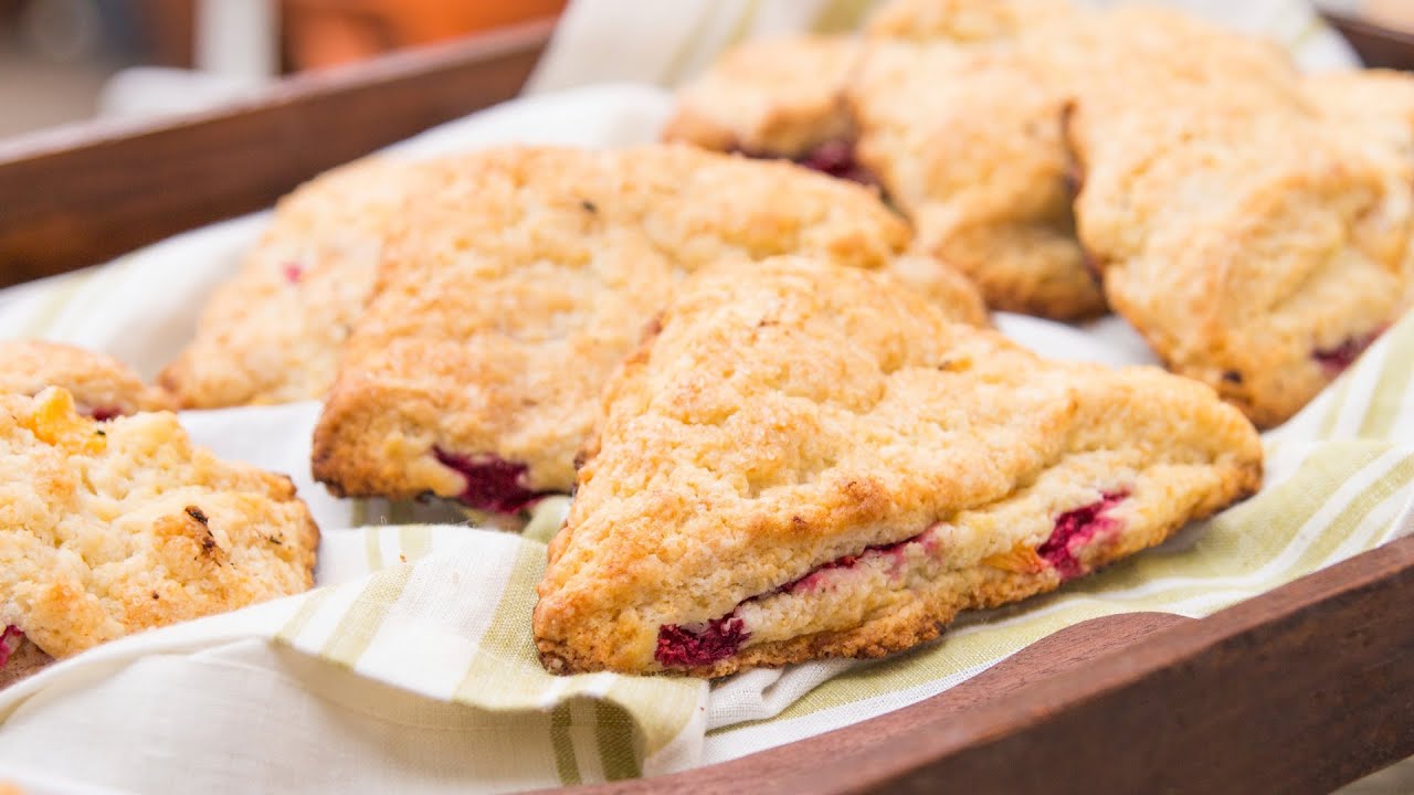 Peach & Raspberry Scones