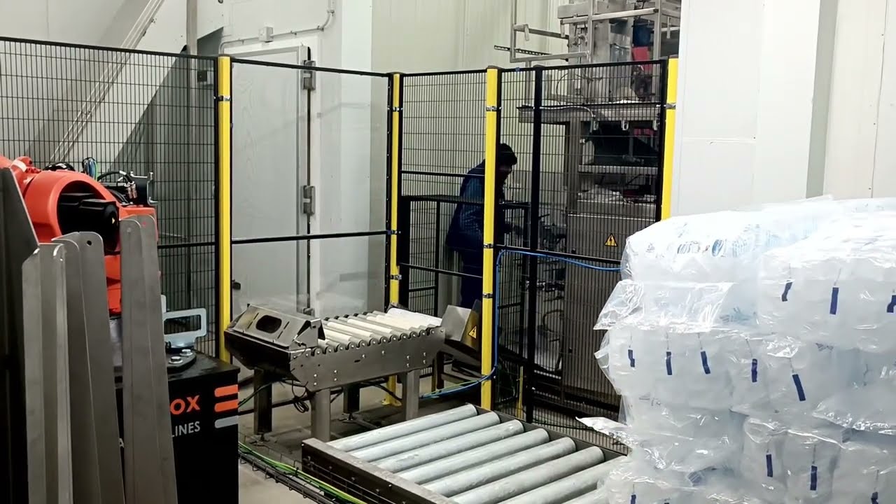 PALETIZACIÓN DE FARDOS DE HIELO