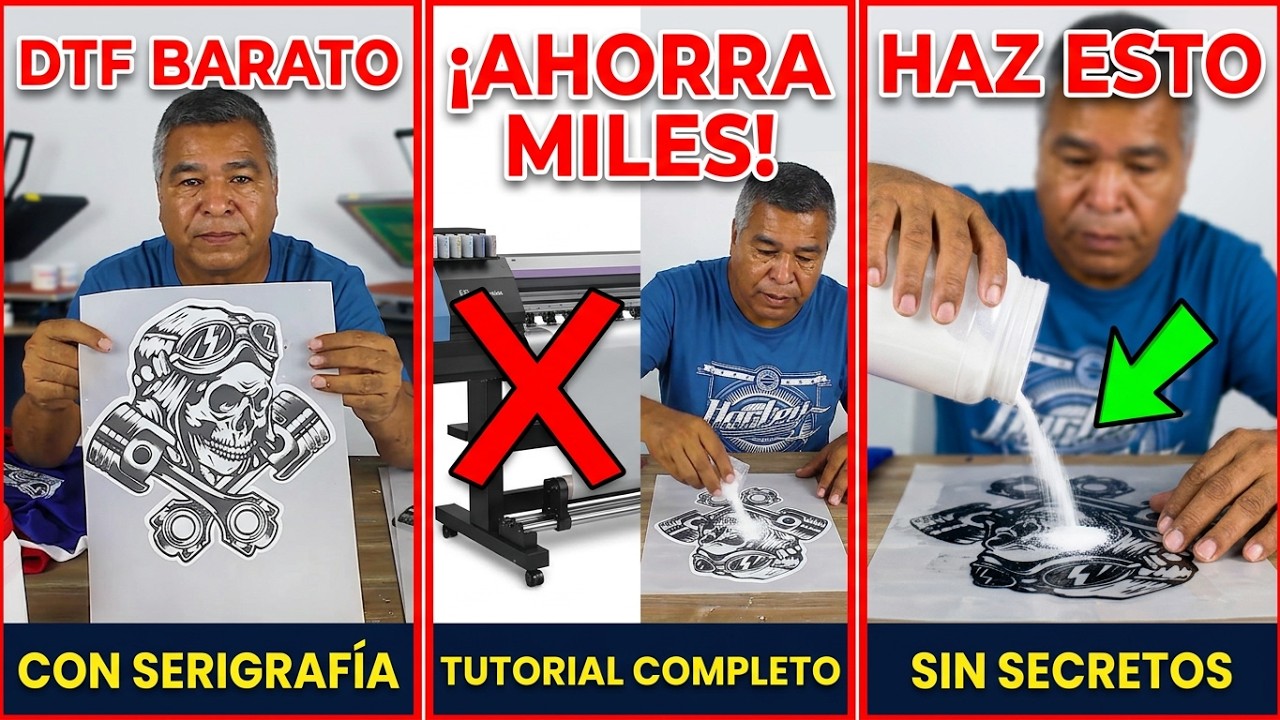 🤩🚀Experimenta  la  emoción del fabricar el DTF en  serigrafía: Parte 1