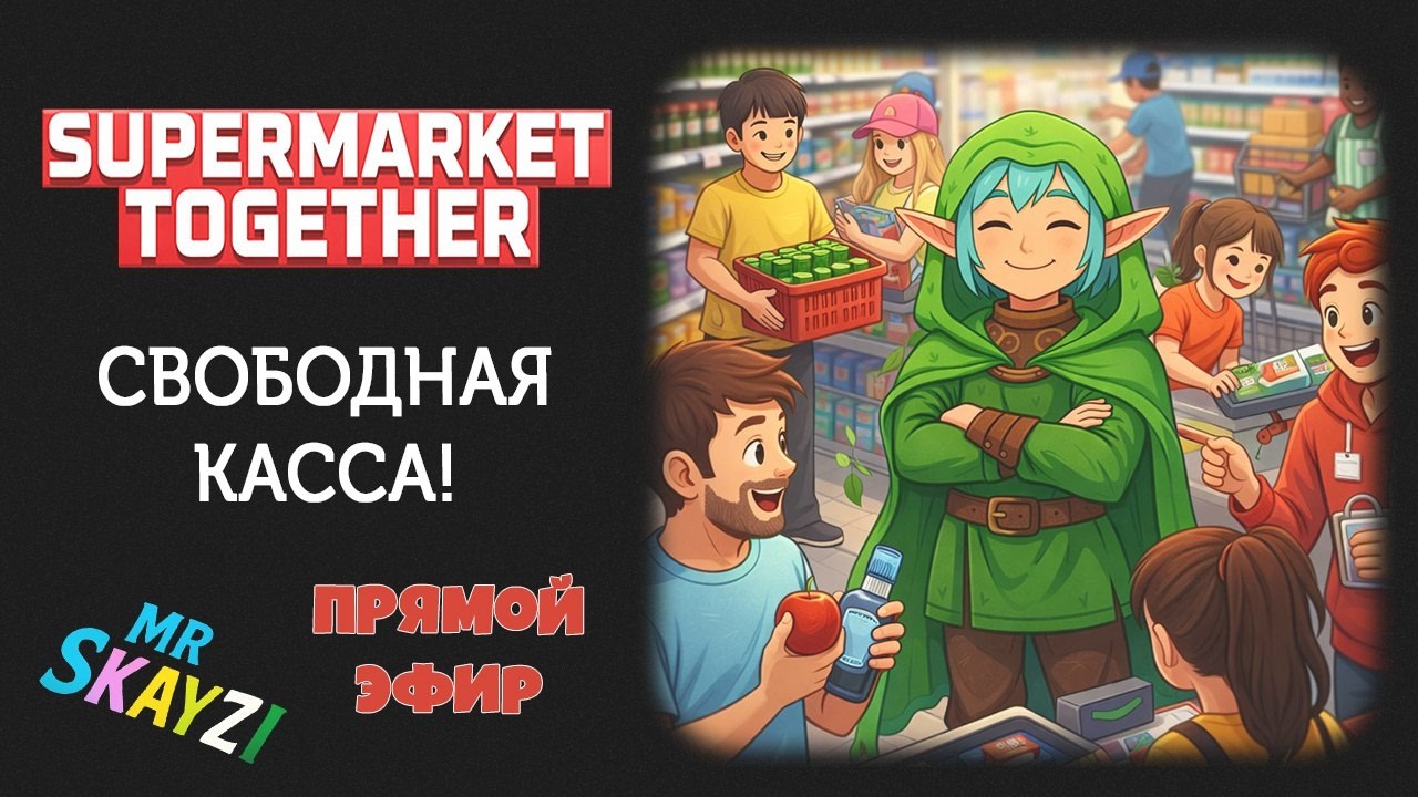 ☀️ Supermarket Together 🛒 Открываем магазин, делим роли и строим торГОВную империю! 💸