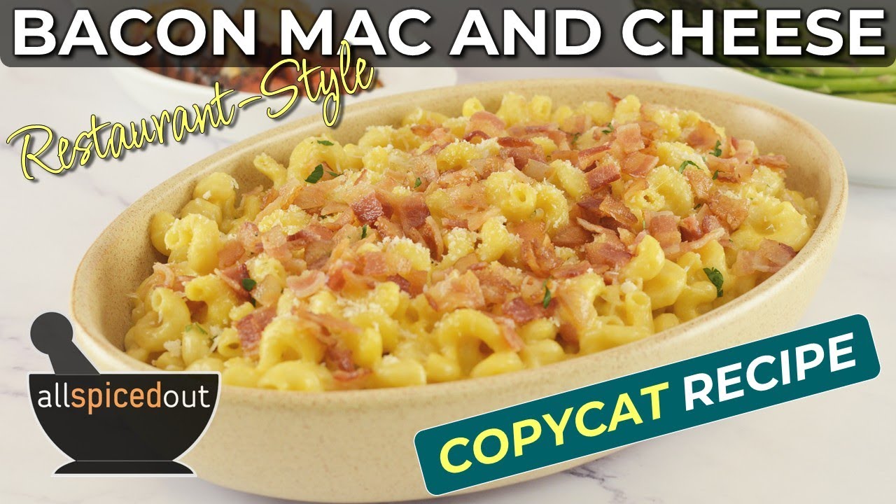 Макароны с сыром и беконом в ресторанном стиле — сливочные, сырные и хрустящие.