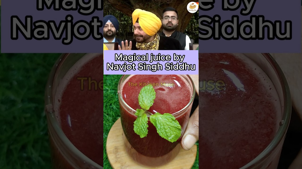 Navjot Singh Sidhu's Magical Juice: The Cancer-Fighting Secret for His Wife's Recovery! #shorts