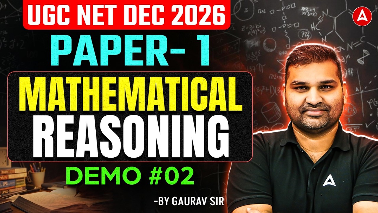 UGC NET Paper 1 | UGC NET Paper 1 Mathematical Reasoning | UGC NET Paper 1 Classes By Gaurav Sir