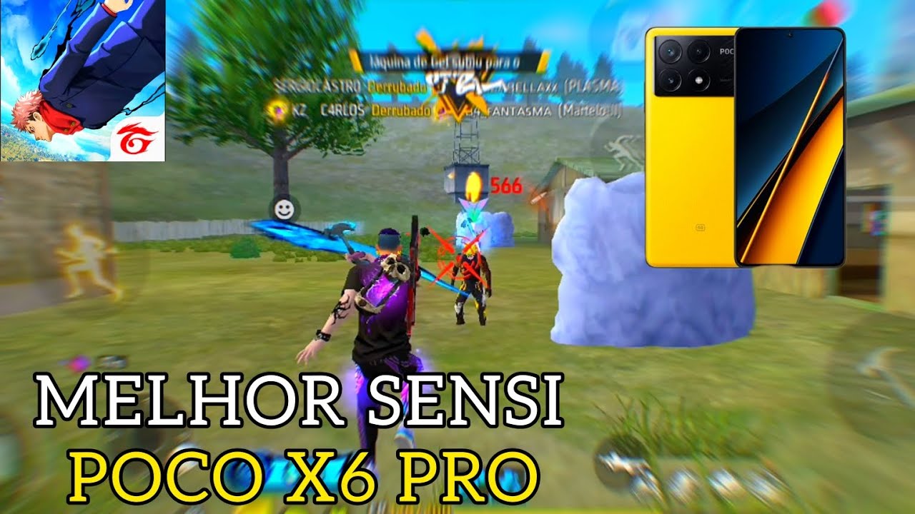 MELHOR SENSIBILIDADE E DPI POCO X6 PRO NOVA ATUALIZAÇÃO FREE FIRE 2026