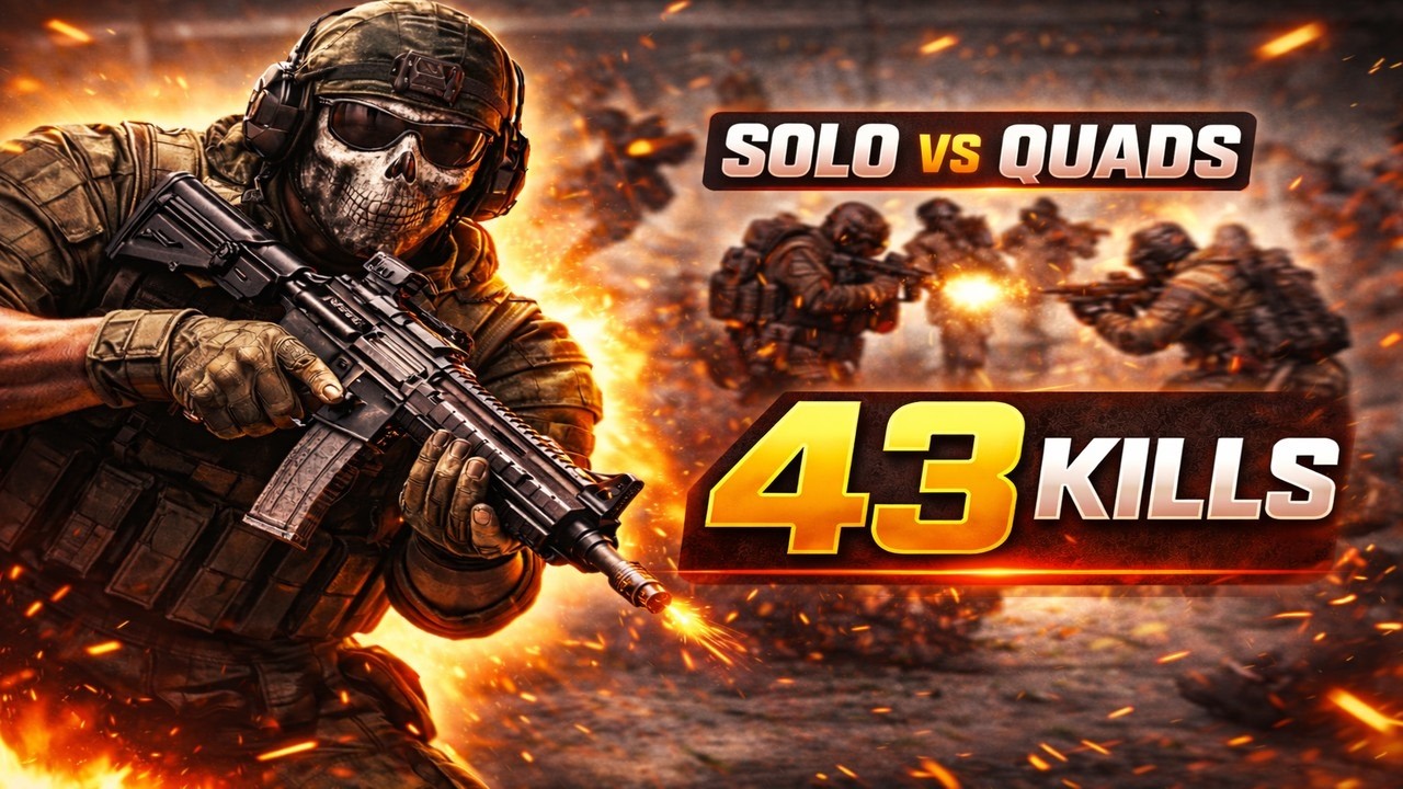 YOUR FAVOURITE MOUSE&KEYBOARD PLAYER IS BACK | 43KILLS SOLO VS QUADS